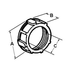 Bridgeport 329-B Bushing, Plastic - 150 Degrees C, Size 3 1/2 Inch