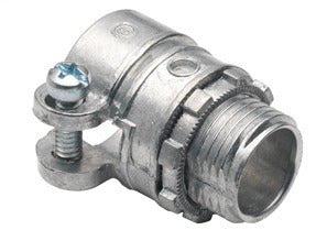 Bridgeport 407-DC2 Connector, Squeeze, Zinc Die Cast, 1/2 in