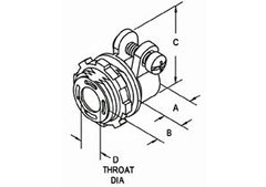 Bridgeport 407-DC2 Connector, Squeeze, Zinc Die Cast, 1/2 in