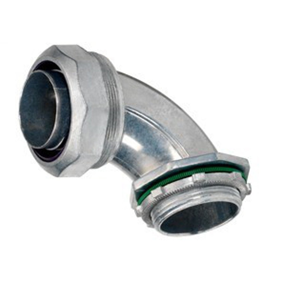 Bridgeport 475-LT2 Connector, Liquid Tight, 90 Degree, Cast Zinc, Size 2 Inch