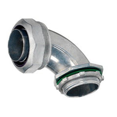 Bridgeport 475-LT2 Connector, Liquid Tight, 90 Degree, Cast Zinc, Size 2 Inch