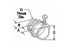 Bridgeport 501-DC2 Greenfield Set Screw Die Cast Connector - Flexible, 3/8 Inch