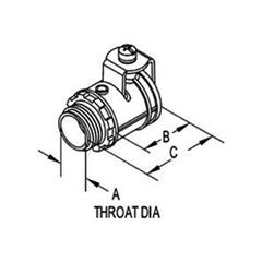 Bridgeport 572-DC2 3/4 FMC/AC/MC Connector