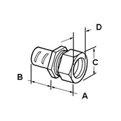 Bridgeport 582-DC Coupling Combination Conduit 3/4 Inch