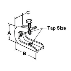 Bridgeport 951-S Clamp Beam 1/4-20 75LB Replacement MPN