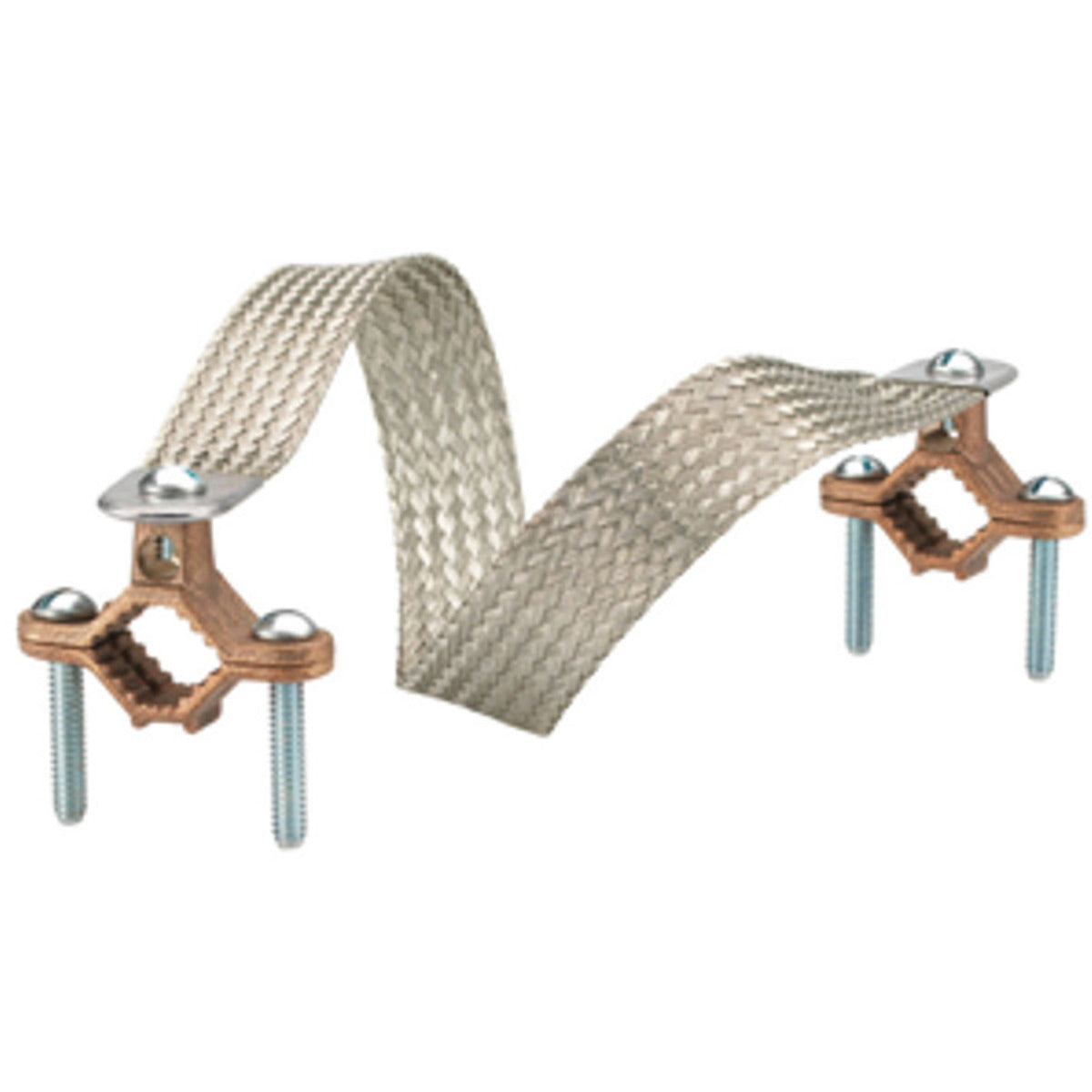 Bridgeport BJ-400 Copper Clamps with 24 Tinned Copper Braid Replacement MPN