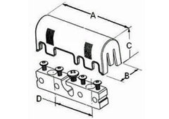 Bridgeport IGB-WM Intersystem Grounding and Bonding Bridge Accommodates #6 to #2 Ground Electrode Conductors and #14 to #4 Bonding Conductors