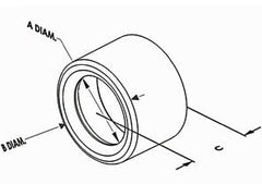 Bridgeport TWB-54 Bushing, Insulating, Polyethylene, Trade Size 1 1/4 Inch