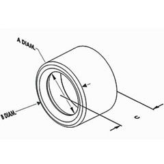 Bridgeport TWB-55 Bushing Insulating Polyethylene Trade Size 1 1/2 Inch