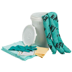 Brady SKH-BKT HAZWIK Chemical Spill Control Kit Universal 6-1/2 Gal Bucket 9 Gal Absorbency