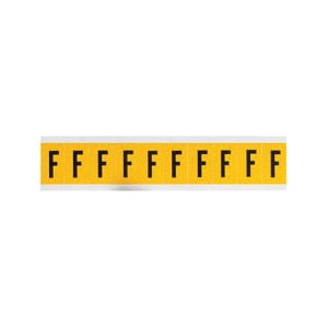 BRADY Brady 3440-F Letter Label 8inW (Sheet of 10)