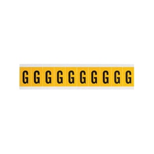 BRADY Brady 3440-G Letter label Card of 10 Labels
