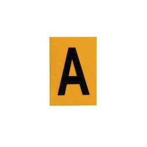 BRADY Brady 3440-A 2 in vinyl numbers and letters A 10/PK