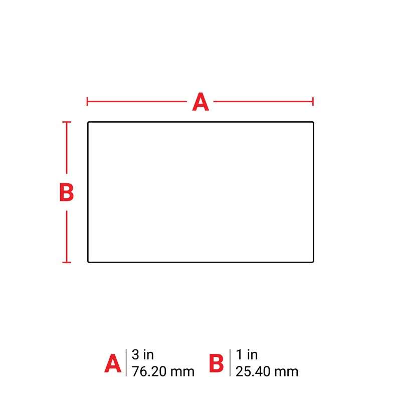 Brady THT-18-428-3 MetaLabel Rectangle Thermal Transfer Printable Label, 3 x 1 x 0.0044, Replacement MPN