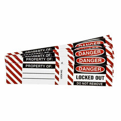 Brady 50280 Padlock Labels Vinyl DANGER Locked Out 6PK