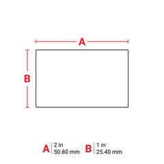 Brady B30EP-173-593-WT Label Polyester 1in x 2in 300/RL