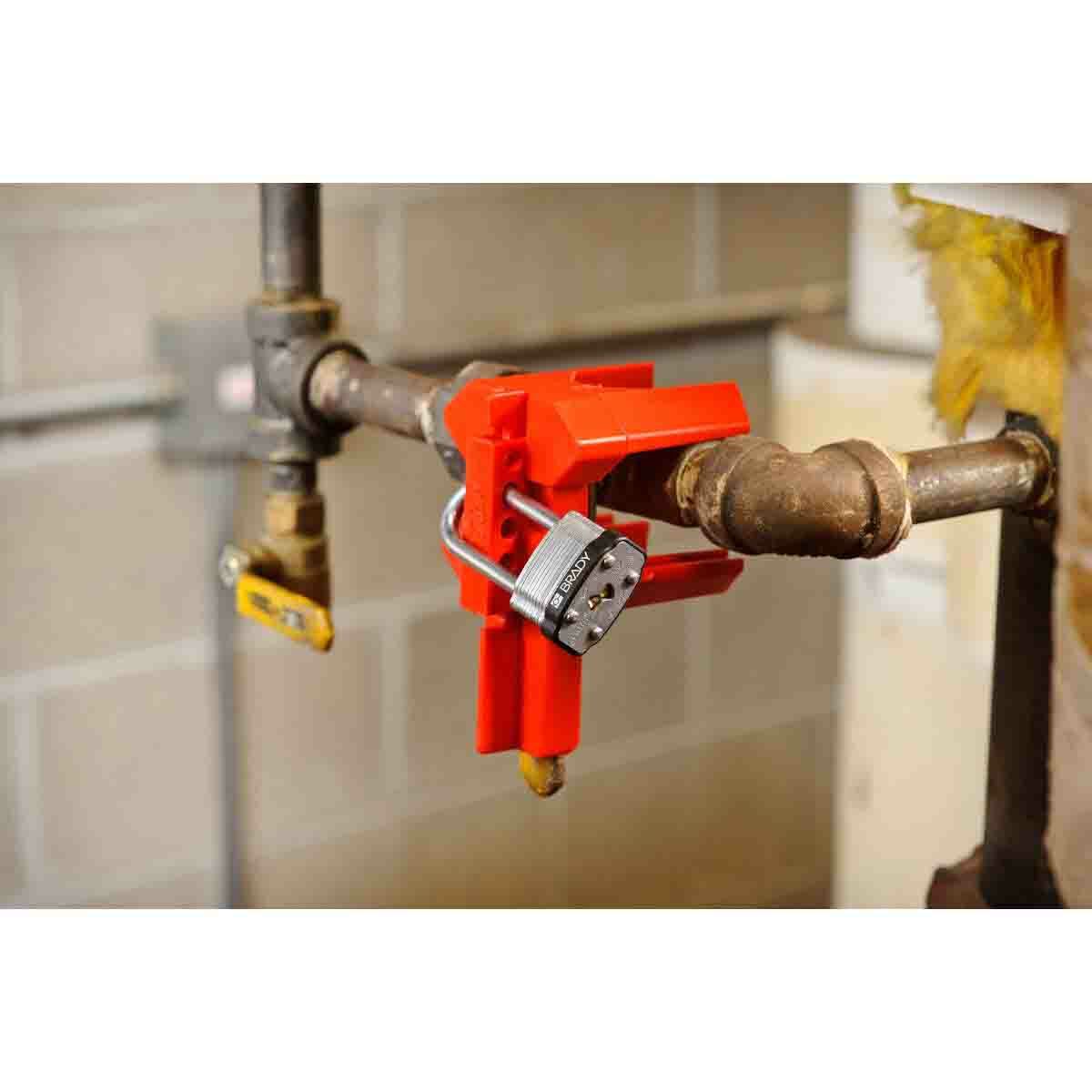 Brady BS07A-RD Prinzing Ball Valve Lo - Small Red