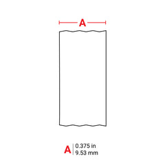 Brady M21-375-423 Label Polyester 0.375in x 21ft BK/WT