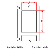 Brady M4-48-498 Repositionable Lbls 0.75x1 BK/WT RL/180