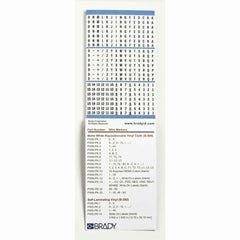 Brady PWM-PK-2 Porta Pack Wire Marker Book, A - Z, 0 - 15, +, -, /