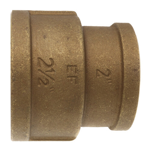 Everflow BRRC2122-NL 2-1/2 X 2 Reducing Coupling Brass Lead Free