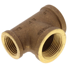 Everflow BRRT0344-NL 3/4 X 1/2 X 3/4 Reducing Tee -3 Size Brass Lead Free