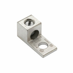 Burndy KA25U Aluminum Universal Terminal, 1 Hole, 14-1/0 AWG (Str), 1/4 Stud, 1 Screw, Al/Cu Rated