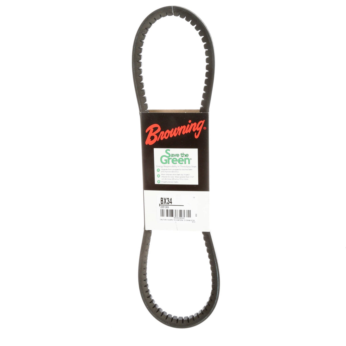 Browning BX34 Gripnotch Belt for HVAC Motors