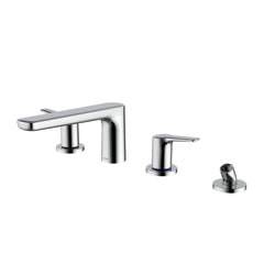 TOTO TBG03202U#CP GS Four-Hole Deck-Mount Roman Tub Filler Trim with Handshower Polished Chrome