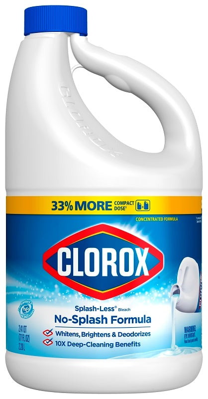 CLOROX Clorox 32347 Splash-Less Regular Scent Bleach 77 oz (1 Pack)