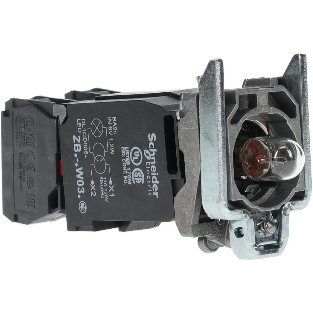SCHNEIDER ELECTRIC Schneider Electric ZB4BW035 Indicating Light 110-120V