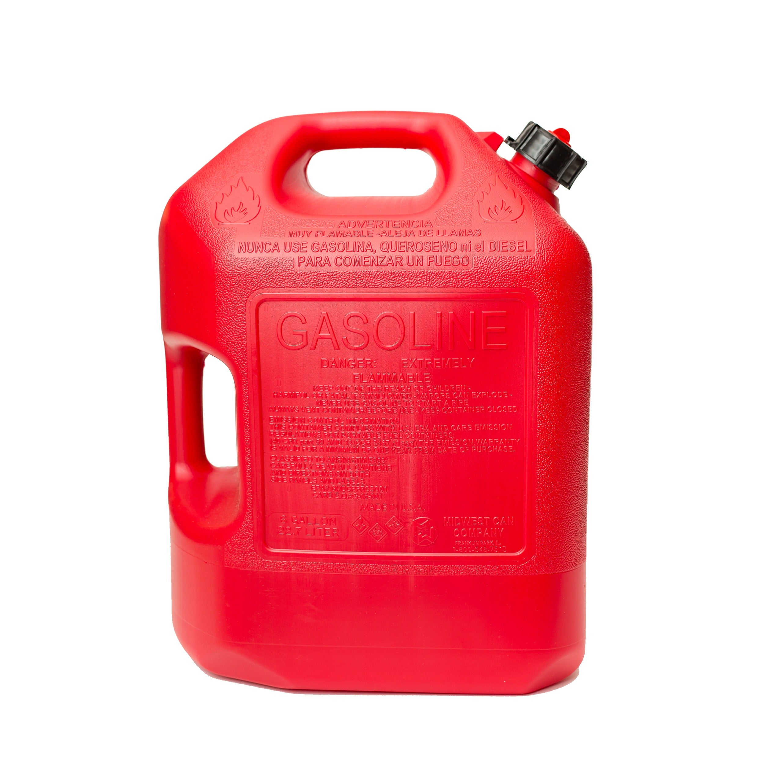 MIDWEST CAN Midwest Can 6610 Auto Shutoff Gas Can 6 Gallon