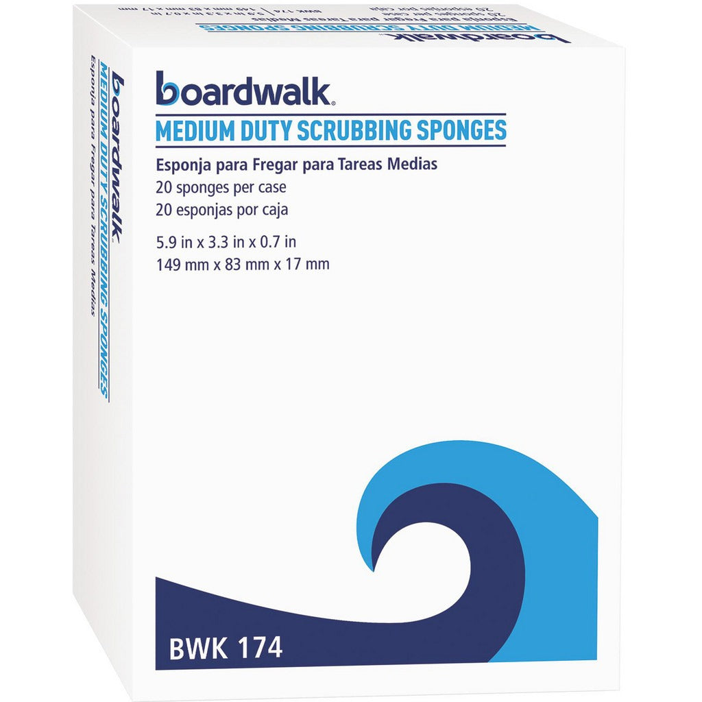 BOARDWALK Boardwalk BWK174 Scouring Sponge Pad 20 Pack