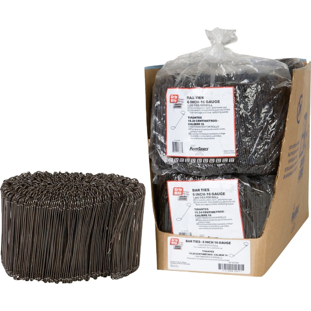 GRIP-RITE Grip-rite BT1661MR Bar Tie Wire 16 Gauge 1000 Count