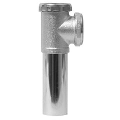 JB Industries 829T End Outlet Baffle Tee With Tailpiece, 1-1/2 in Nominal, 20 ga, Cast Brass, Polished Chrome