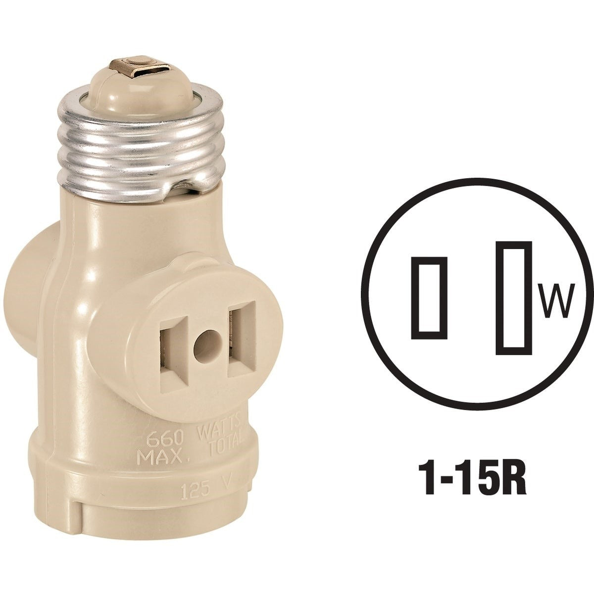 LEVITON Leviton 0041403I 125V Socket Adapter 660W (Each)