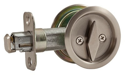 NATIONAL HARDWARE National Mfg N350-363 Pocket Door Latch Satin Nickel 3 Pack