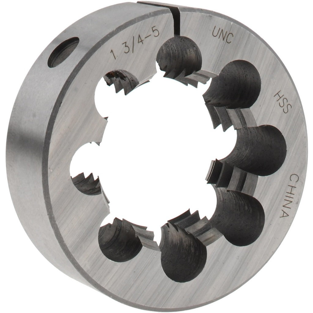 VALUE COLLECTION Value Collection 315-1640 Round Die 1-3/4 5 Unc 3 in Od Hss
