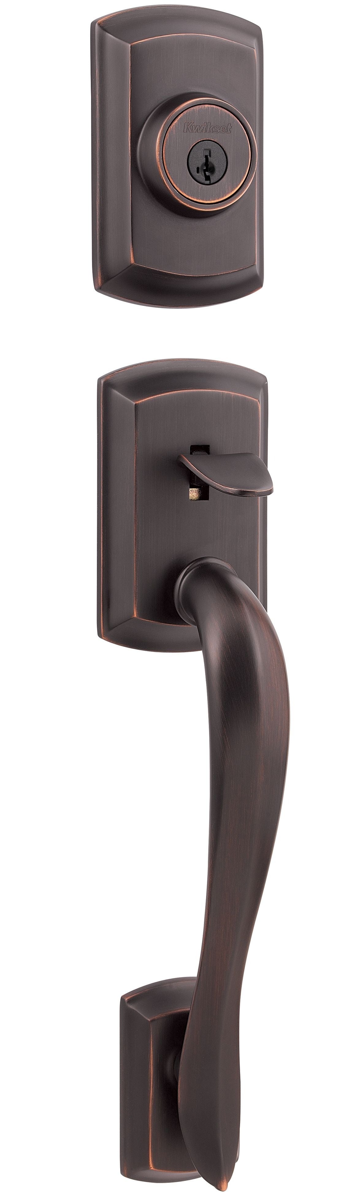 KWIKSET Kwikset 802AVHLIP-11P Avalon Dummy Exterior Handleset