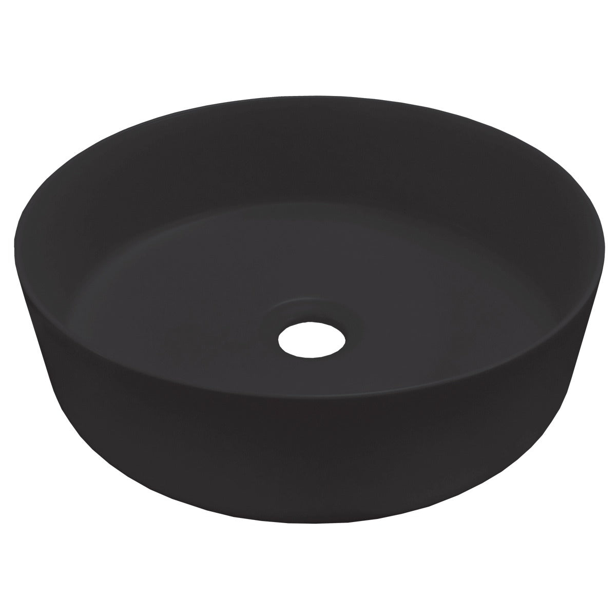DAKOTA Dakota Plumbing Products DSE-VCV01MBK Round Vessel Sink Black