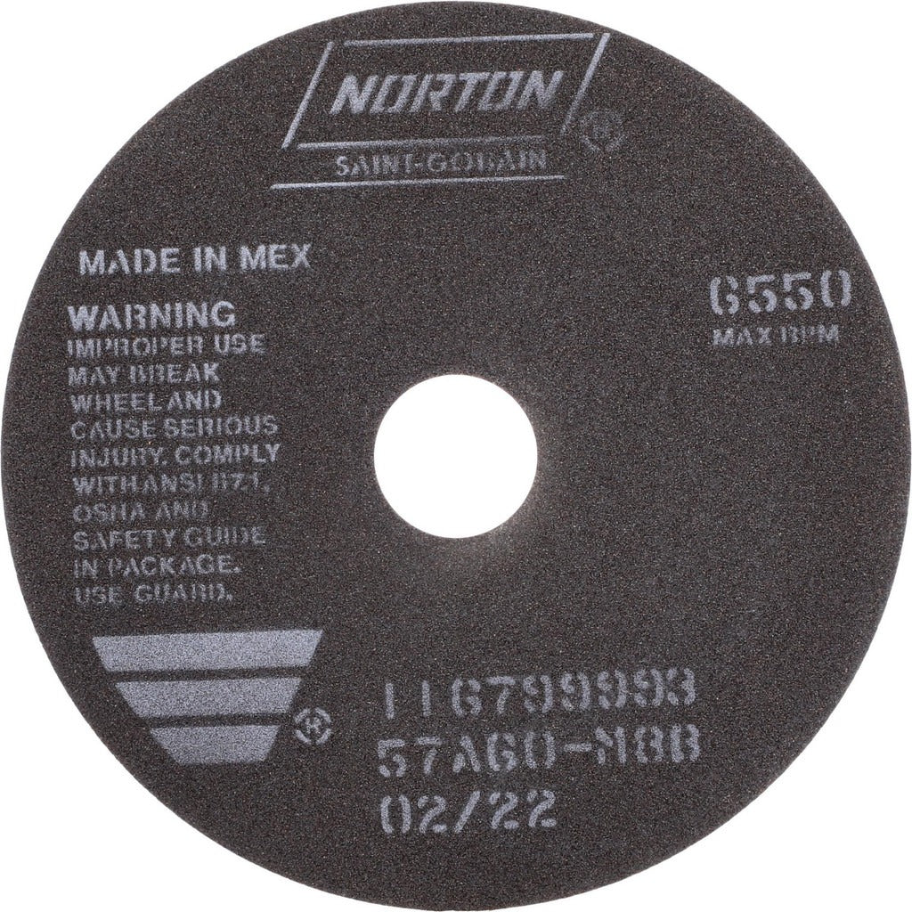 NORTON Norton 66252922681 Cut-off Wheel 7in Aluminum Oxide 60 Grit