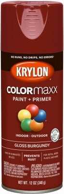 KRYLON Krylon K05508007 Gloss Spray Paint 12 Oz Burgundy