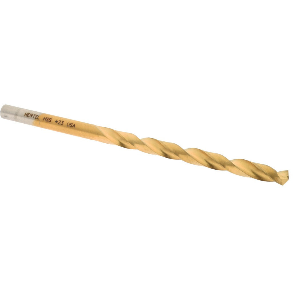 HERTEL Hertel 66694225 Jobber Drill No 23 Hss Tin 135 Deg