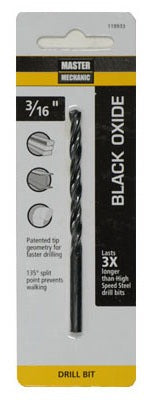 DISSTON CO Disston Company 119933 Hss Black Oxide Drill Bit 3/16 in