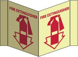 ACCUFORMNMC Accuformnmc GLV30 Fire Extinguisher Sign Acrylic Flange Mount