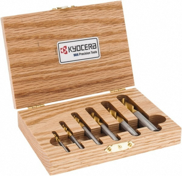 KYOCERA SGS PRECISION TOOLS Sgs 39789 3 Flute Square End Mill Set 6 Piece