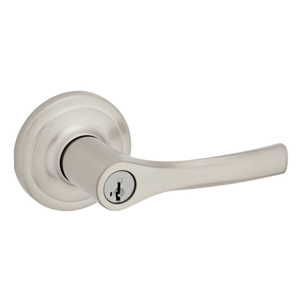 KWIKSET Kwikset 405HYL-15S Henley Lever Entry Lock Smartkey Satin Nickel