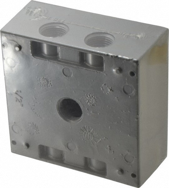 THOMAS & BETTS Thomas Betts 2IH5-1 Square Outlet Box 2 Gang Aluminum