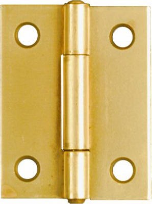 NATIONAL HARDWARE National Mfg N146-175 Light Narrow Hinge 2in Dull Brass 2 Pack