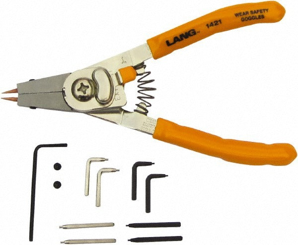 LANG Lang 1421 Snap Ring Plier 9.75 in Internal External